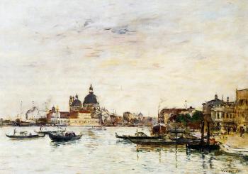 尤金 佈丹 Venice, the Mole at the Entrance of the Grand Canal